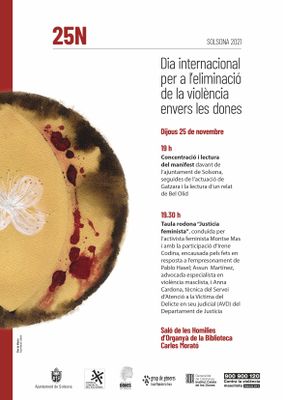 Les violències sexuals centren bona part dels actes del 25-N al Solsonès
