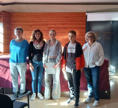 Divendres es van reunir part dels examinands a la sala cultural de l'ajuntament