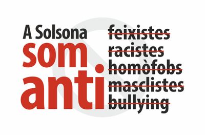 Missatge a les instal·lacions esportives municipals de Solsona de tolerància zero als comportaments d’odi i les discriminacions