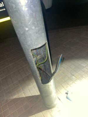 Onada de robatoris de cable en fanals de Solsona