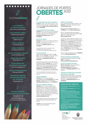 Per primer cop s’unifica la informació per a les famílies de les portes obertes als centres educatius de Solsona
