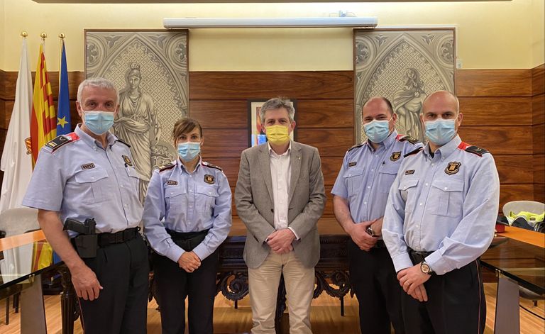 Primera trobada entre la cap de la Regió Policial Central dels Mossos i l’alcalde de Solsona