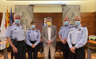 Primera trobada entre la cap de la Regió Policial Central dels Mossos i l’alcalde de Solsona