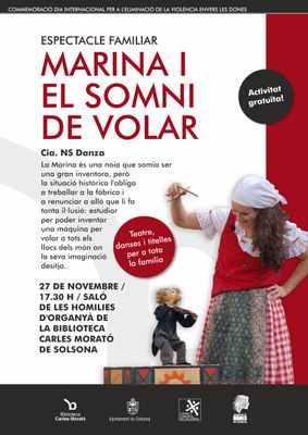 Solsona commemora el Dia per a l’eliminació de la violència envers les dones amb un espectacle familiar   