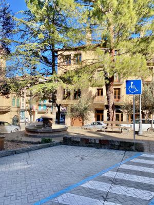 Plaça d'estacionament limitada a persones amb mobilitat reduïda