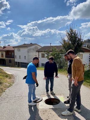 Visita d'obres prèvia al camí de la Creu, aquesta setmana