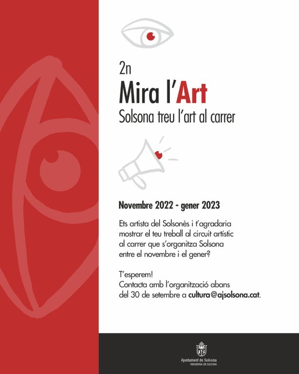 Solsona fa una crida als artistes que vulguin participar a la segona edició de Mira l’Art  