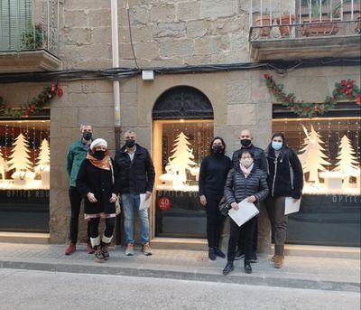 Solsona guardona Òptica Roure, Micuxú, Ca la Celes, Jordi Vilar i Perfil Solsona pels aparadors nadalencs