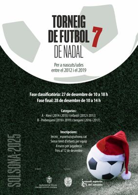 Cartell del nou campionat nadalenc al camp de futbol solsoní