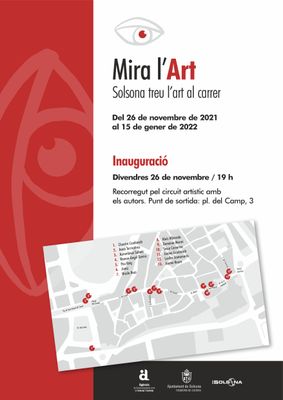 Solsona promociona els artistes locals amb Mira l’Art, un circuit d’obres en aparadors