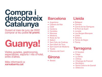 Solsona repartirà 34 premis amb la campanya del juny de promoció del petit comerç i el turisme de proximitat