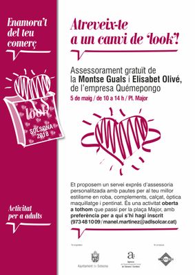 Solsona torna a promocionar el comerç local convidant la ciutadania a un canvi de ‘look’ durant un matí