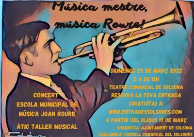 Un centenar d’alumnes de música de Solsona interpreten el mestre Roure en un concert al teatre