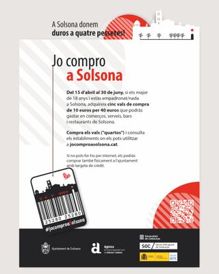 Un centenar d’establiments s’adhereixen a la campanya de vals subvencionats “Jo compro a Solsona”