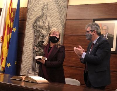 Visita institucional de la consellera de Cultura, Àngels Ponsa